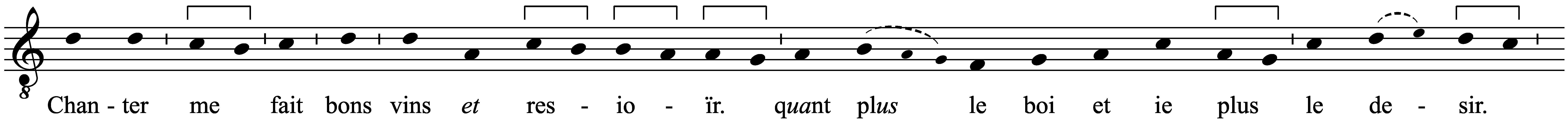Work musical notation
